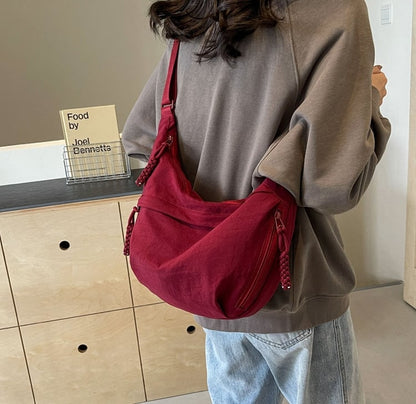 🎉Limited Offer Just ￡9.99😍Designer Direct Sales👜Women's Fashion Plain Colour Crossbody Hobo Bag