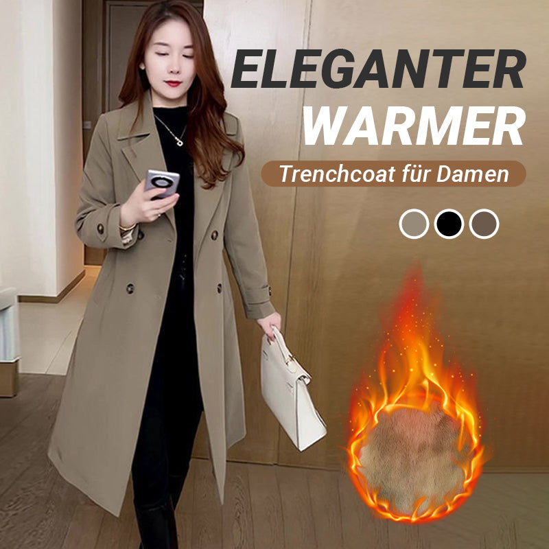 🔥Winterschlussverkauf Zeitlich Begrenztes 50% RABATT🔥Eleganter, warmer Trenchcoat für Damen