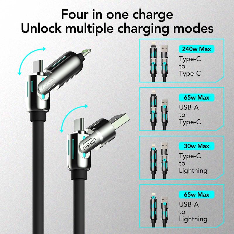 🔥 Buy 1 Get 1 Free🔥 4-in-1 Multi 240W Fast Charging Cable