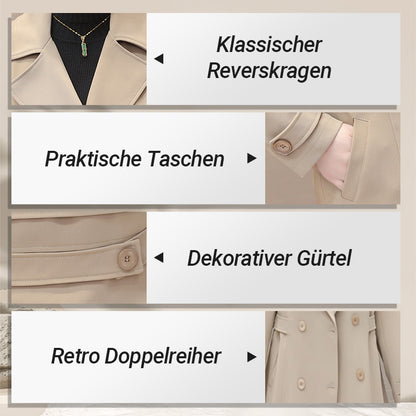 🔥Winterschlussverkauf Zeitlich Begrenztes 50% RABATT🔥Eleganter, warmer Trenchcoat für Damen