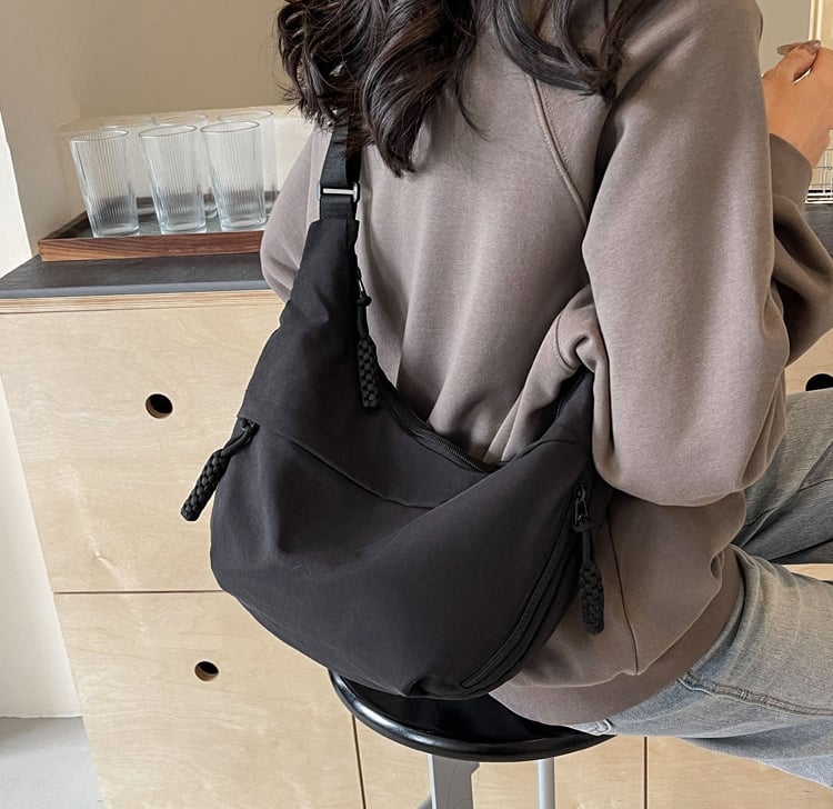 🎉Limited Offer Just ￡9.99😍Designer Direct Sales👜Women's Fashion Plain Colour Crossbody Hobo Bag