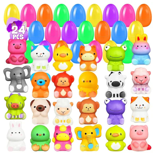 🔥Easter Promotion 49% OFF🔥24 PCS Easter Eggs Prefilled Slow Rising Squishy Toys🛩️Free Shipping
