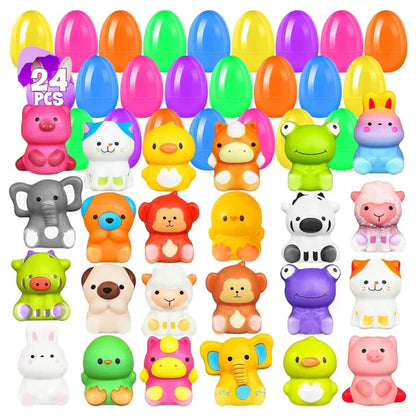 🔥Easter Promotion 49% OFF🔥24 PCS Easter Eggs Prefilled Slow Rising Squishy Toys🛩️Free Shipping