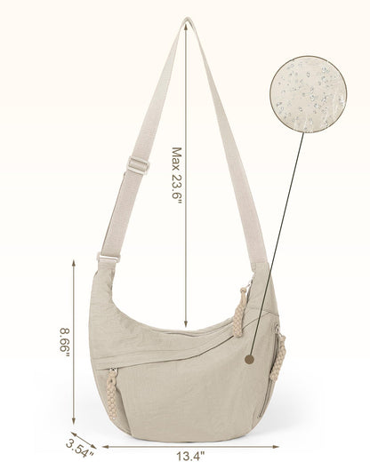 🎉Limited Offer Just ￡9.99😍Designer Direct Sales👜Women's Fashion Plain Colour Crossbody Hobo Bag