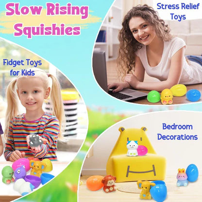 🔥Easter Promotion 49% OFF🔥24 PCS Easter Eggs Prefilled Slow Rising Squishy Toys🛩️Free Shipping