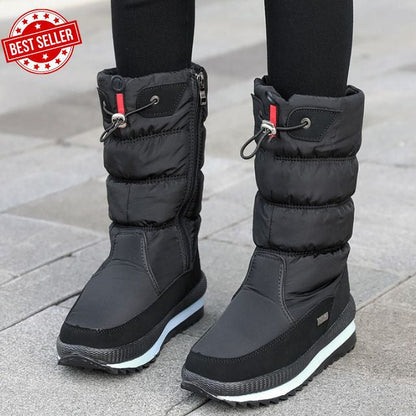 ❄️Kostenloser Versand❄️Premium wasserdichte, rutschfeste Kunstfell-Schneestiefel für Damen