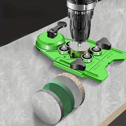 Adjustable Drill Bit Hole Saw Guide Jig