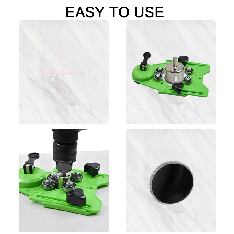 Adjustable Drill Bit Hole Saw Guide Jig