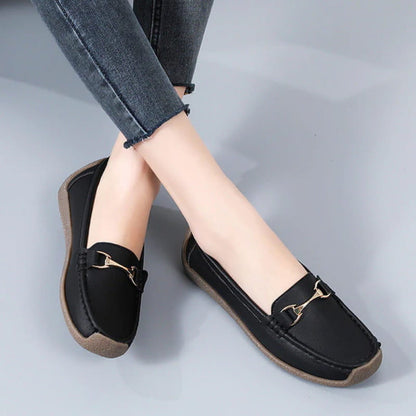 Flat, Fashionable, Comfortable, Breathable, Casual Leather Loafers
