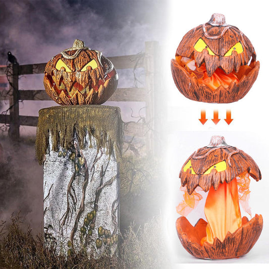 Halloween Pumpkin with Pop-Up Head & Sound Activation