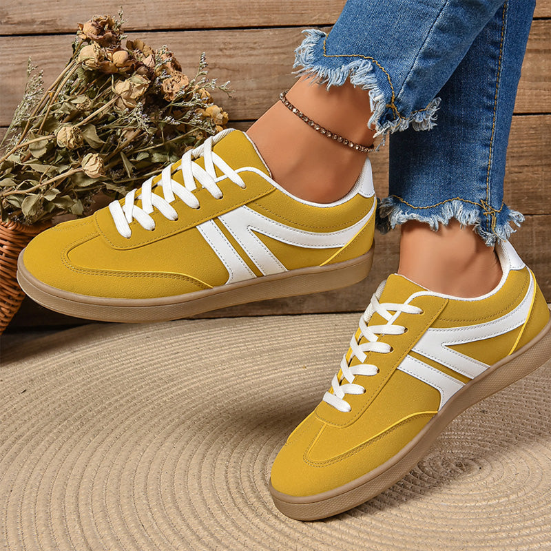 Casual Non-Slip PU Leather Sneakers for Women & Men