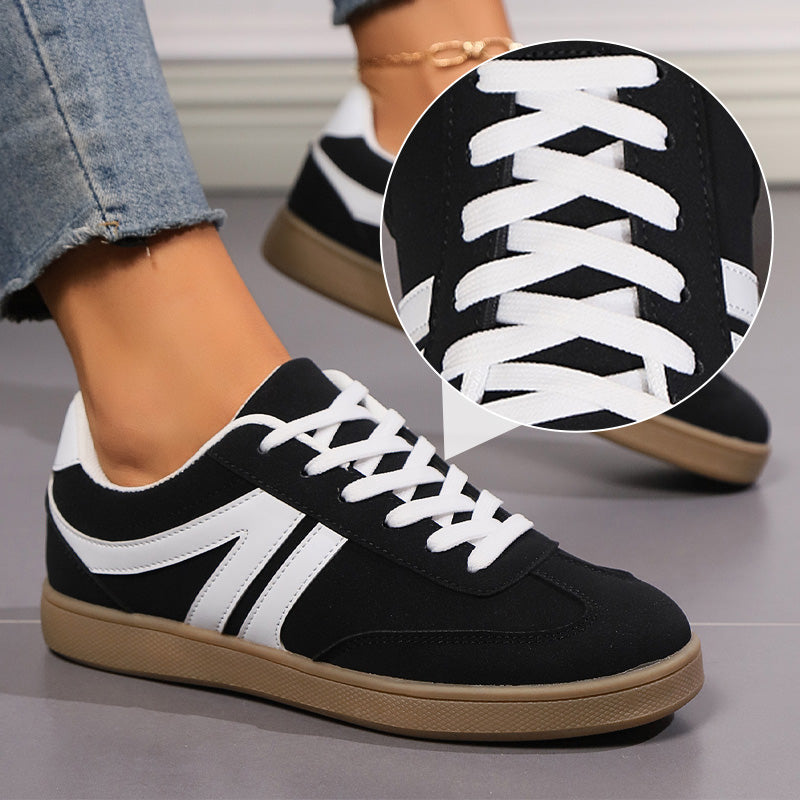 Casual Non-Slip PU Leather Sneakers for Women & Men