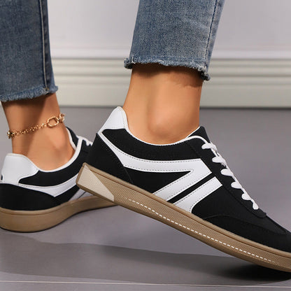 Casual Non-Slip PU Leather Sneakers for Women & Men