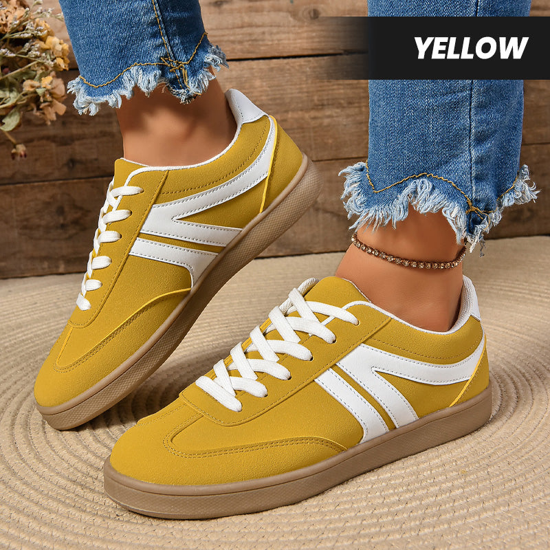 Casual Non-Slip PU Leather Sneakers for Women & Men