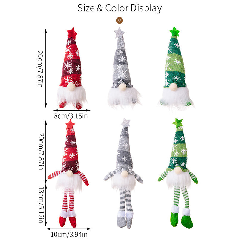 Faceless Christmas Gnome Doll Lights Hanging Ornament