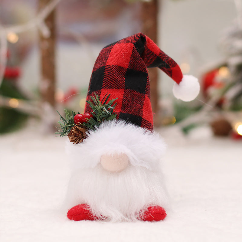 Faceless Christmas Gnome Doll Lights Hanging Ornament