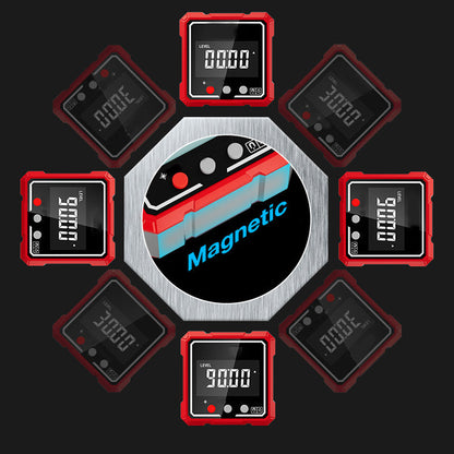 Magnetischer Laser-Digitalwinkelmesser mit Wasserwaage