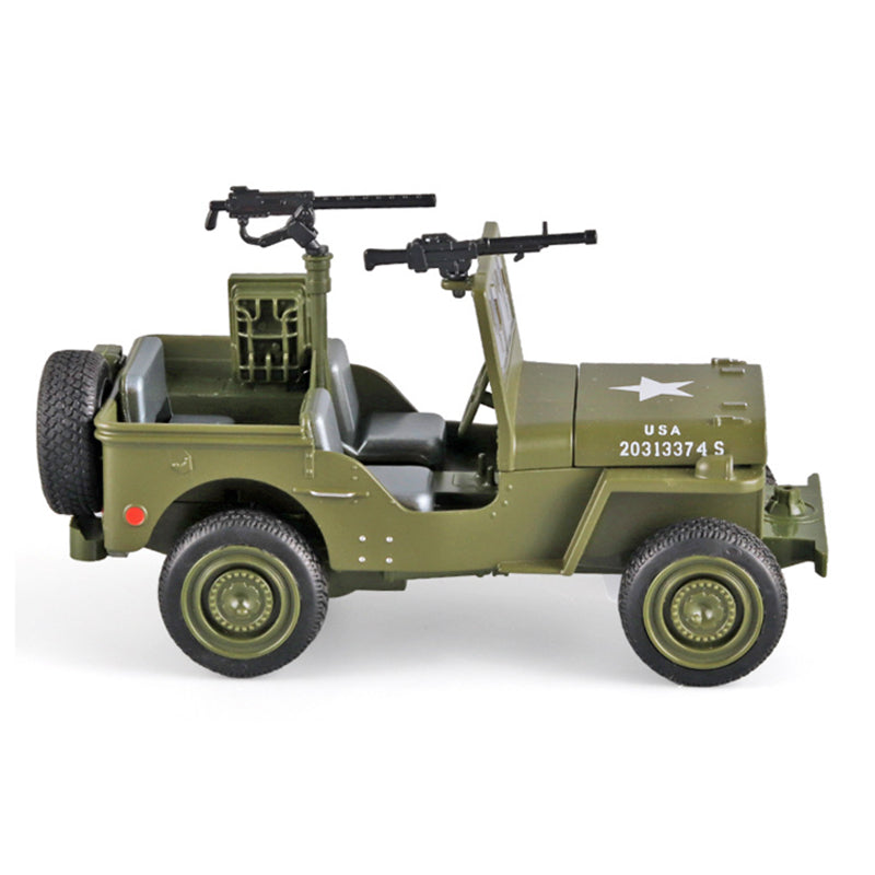 Off-Road Military Vehicle Diecast Model with Light & Music