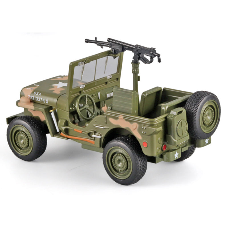 Off-Road Military Vehicle Diecast Model with Light & Music