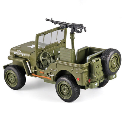 Off-Road Military Vehicle Diecast Model with Light & Music