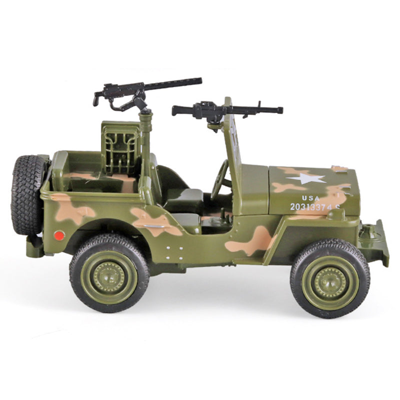 Off-Road Military Vehicle Diecast Model with Light & Music