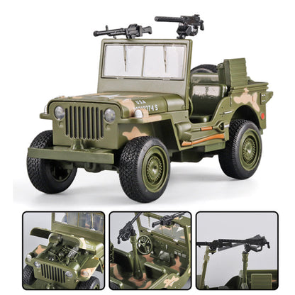 Off-Road Military Vehicle Diecast Model with Light & Music