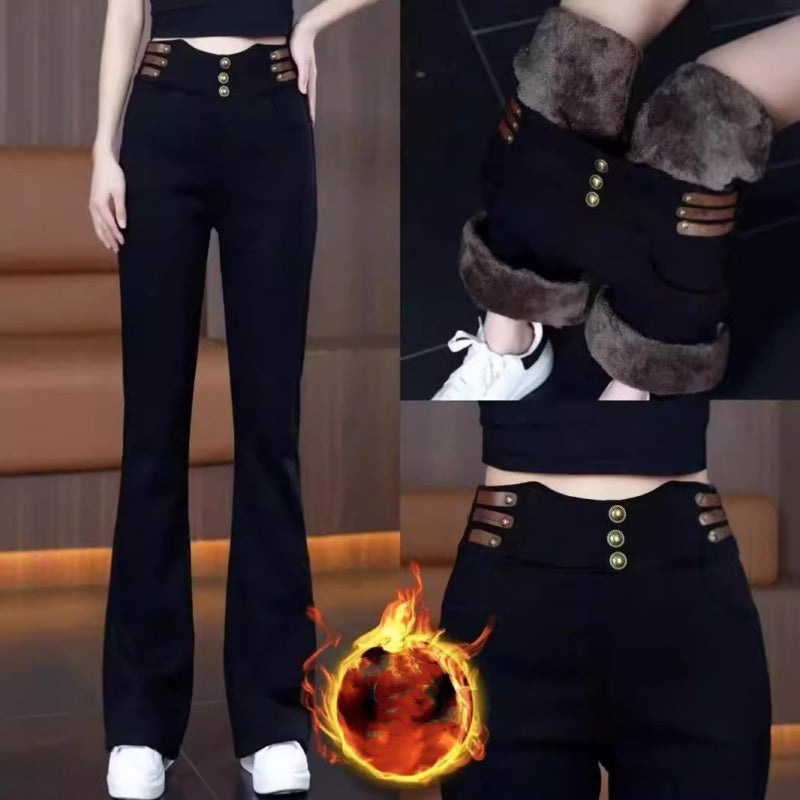 🎁Early Valentine's Sale - 37% Discount🔥High-cut women's trousers with plush lining