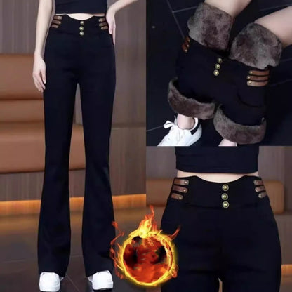 🎁Early Valentine's Sale - 37% Discount🔥High-cut women's trousers with plush lining