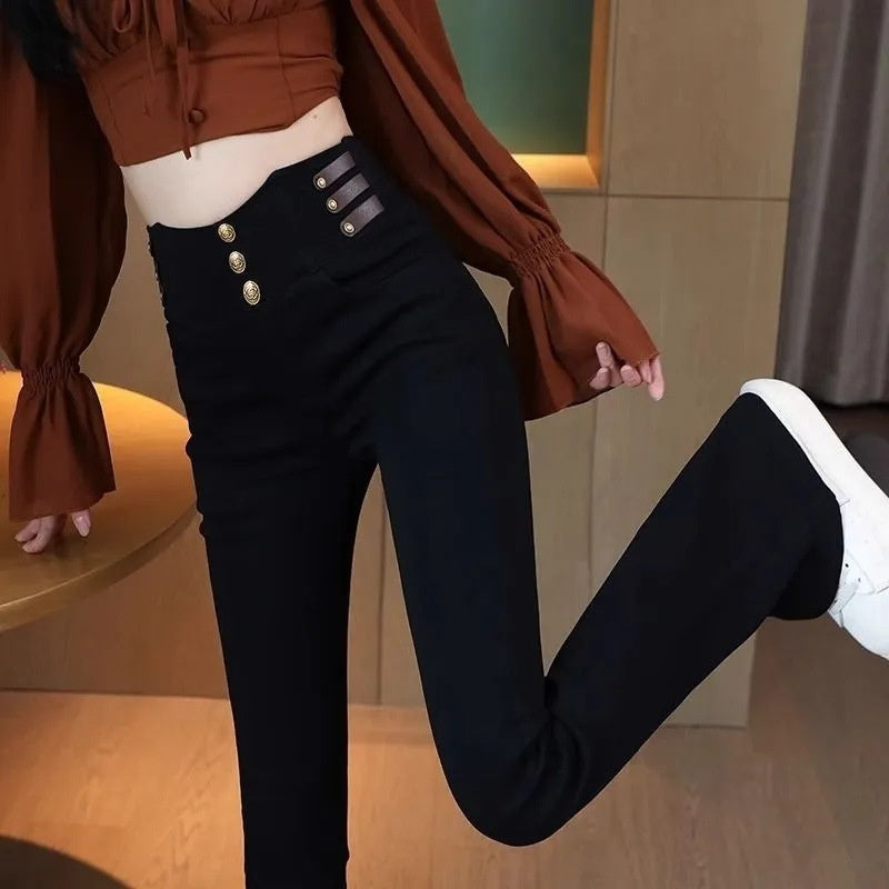 🎁Early Valentine's Sale - 37% Discount🔥High-cut women's trousers with plush lining
