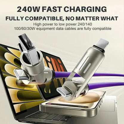 🔥 Buy 1 Get 1 Free🔥 4-in-1 Multi 240W Fast Charging Cable