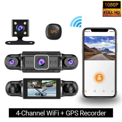 ✨ Driving Security ✨4-Channel 1080P Car Recorder