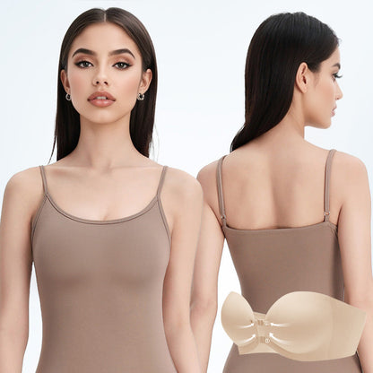 Removable Straps Wire-Free Gathering Bra