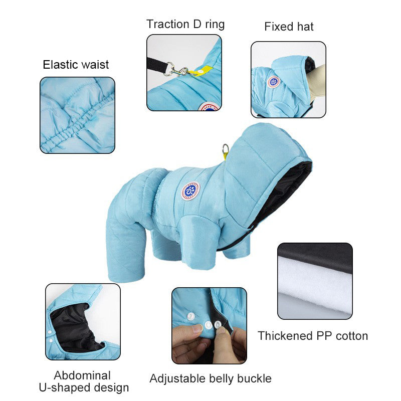 Warm Windproof Winter Dog Padded Clothes