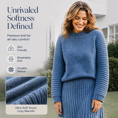 Women's Knit Sweater & Skirt 2-Piece Set