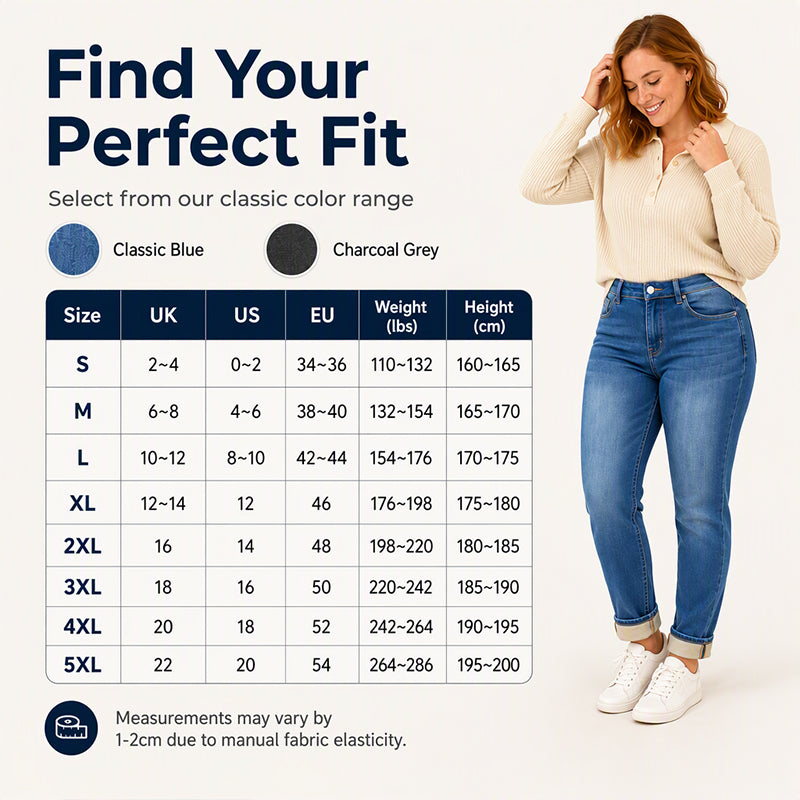 Women's Casual Stretchy High-Waisted Jeans
