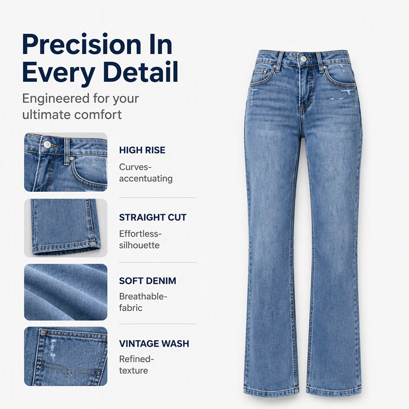 Women's Casual Stretchy High-Waisted Jeans