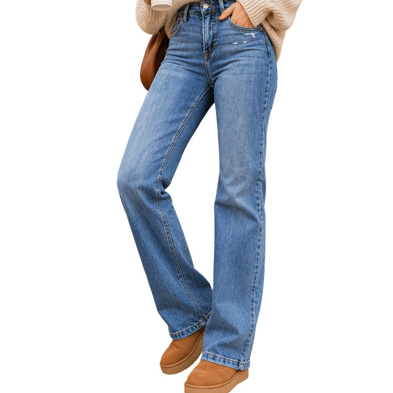 Women's Casual Stretchy High-Waisted Jeans
