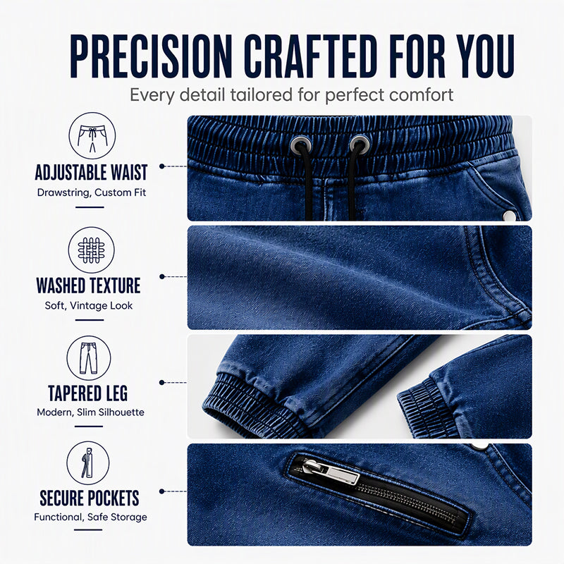 Men's Casual Slim Fit Jogger Jeans