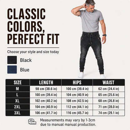 Men's Casual Slim Fit Jogger Jeans