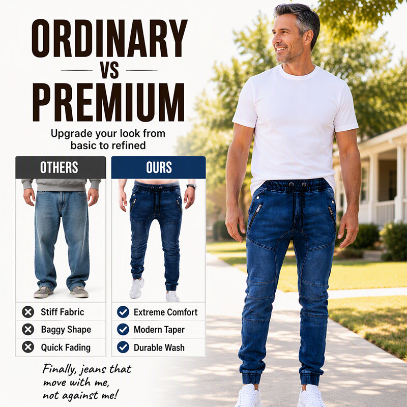 Men's Casual Slim Fit Jogger Jeans
